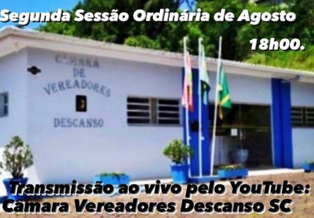 CONVITE 2ª SESSÃO ORDINÁRIA DE AGOSTO 2024