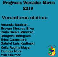 PROGRAMA VEREADOR MIRIM